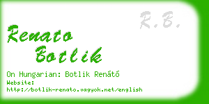 renato botlik business card